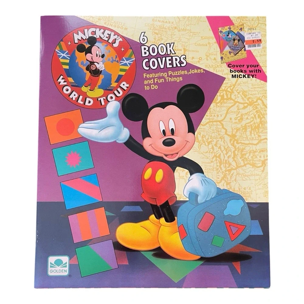 Mickey Mouse‎ World Tour Golden 6 Book Covers